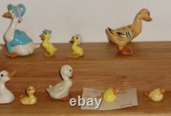 Lot #15 Vintage Disc Hagen Renaker Mini Ducks Geese Mother Father Goose More