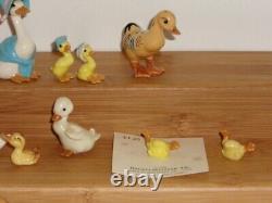 Lot #15 Vintage Disc Hagen Renaker Mini Ducks Geese Mother Father Goose More