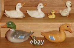 Lot #15 Vintage Disc Hagen Renaker Mini Ducks Geese Mother Father Goose More