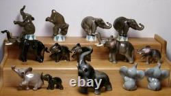 Lot 22 Vintage Disc Hagen Renaker Mini Circus Elephants DW & More Elephants