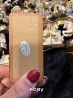 Lot Of 27 Vintage Carousel Collection Porcelain Horses On Wood Or Brass Posts