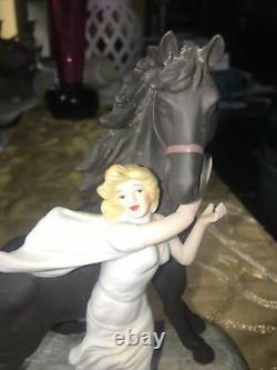 Louis Icart Figurine 1930 Jeunesse Ltd Ed Girl With Horse 1547 Out Of 7500