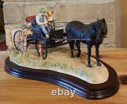 Lowell Davis From A Friend To A Friend Figurine Horse Carriage Dog Man