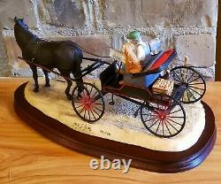 Lowell Davis From A Friend To A Friend Figurine Horse Carriage Dog Man