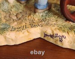 Lowell Davis Last Laff Figurine Horse, Tractor, Personally Signed By Artist