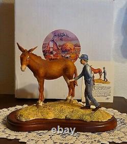 Lowell Davis Tricks Of The Trade Figurine Farmer Mule Horse