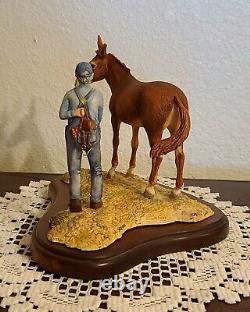 Lowell Davis Tricks Of The Trade Figurine Farmer Mule Horse