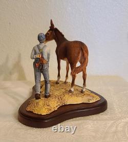 Lowell Davis Tricks Of The Trade Figurine Farmer Mule Horse