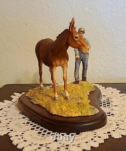 Lowell Davis Tricks Of The Trade Figurine Farmer Mule Horse