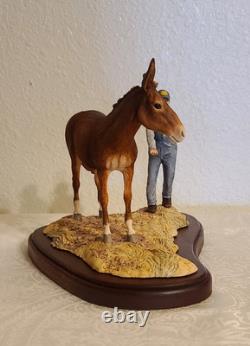 Lowell Davis Tricks Of The Trade Figurine Farmer Mule Horse