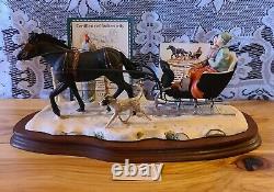 Lowell Davis What Rat Race Figurine Horse Sleigh Schmid Border Fine Arts