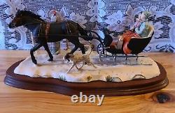 Lowell Davis What Rat Race Figurine Horse Sleigh Schmid Border Fine Arts