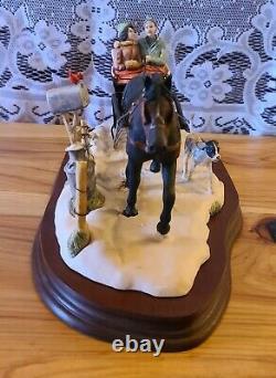 Lowell Davis What Rat Race Figurine Horse Sleigh Schmid Border Fine Arts