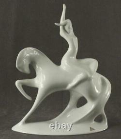 MCM Porcelain ROYAL DUX Mid Century Jaroslav Jezek Lady Godiva on Horse Figurine