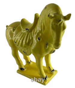 Majestic Asian Chinese Style Horse Ceramic Figurine Sculpture Medieval Horse