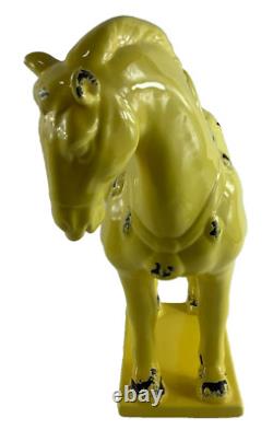 Majestic Asian Chinese Style Horse Ceramic Figurine Sculpture Medieval Horse