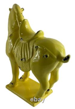 Majestic Asian Chinese Style Horse Ceramic Figurine Sculpture Medieval Horse