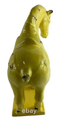 Majestic Asian Chinese Style Horse Ceramic Figurine Sculpture Medieval Horse