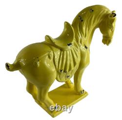 Majestic Asian Chinese Style Horse Ceramic Figurine Sculpture Medieval Horse
