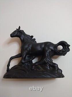 Meico Porcelain Beautiful Black Stallion Horse