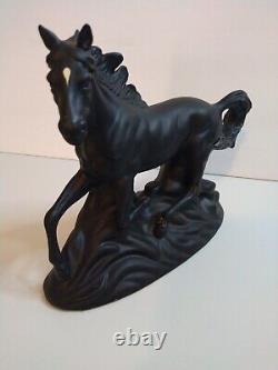 Meico Porcelain Beautiful Black Stallion Horse