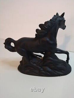 Meico Porcelain Beautiful Black Stallion Horse