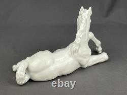 Meissen Blanc De Chine Porcelain Lying Foal Horse #A1195 9 Figurine c. 1937