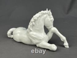 Meissen Blanc De Chine Porcelain Lying Foal Horse #A1195 9 Figurine c. 1937