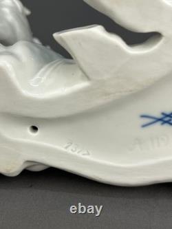 Meissen Blanc De Chine Porcelain Lying Foal Horse #A1195 9 Figurine c. 1937