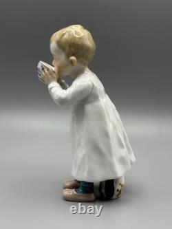Meissen Julis Hentschel's Children Boy Tea Bowl & Toy Horse Figurine