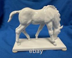 Meissen Porcelain Blanc de Chine Grazing Horse