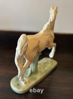 Mid-Century Goldcrest Palomino Fine China Horse Figurine Sculpture 1155-2 11.75