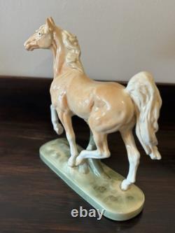 Mid-Century Goldcrest Palomino Fine China Horse Figurine Sculpture 1155-2 11.75