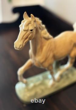 Mid-Century Goldcrest Palomino Fine China Horse Figurine Sculpture 1155-2 11.75