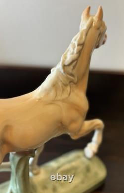 Mid-Century Goldcrest Palomino Fine China Horse Figurine Sculpture 1155-2 11.75