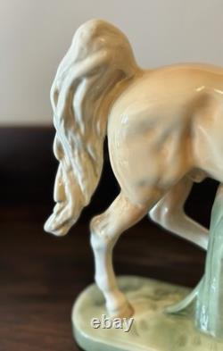 Mid-Century Goldcrest Palomino Fine China Horse Figurine Sculpture 1155-2 11.75