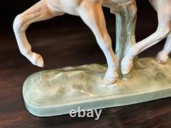 Mid-Century Goldcrest Palomino Fine China Horse Figurine Sculpture 1155-2 11.75