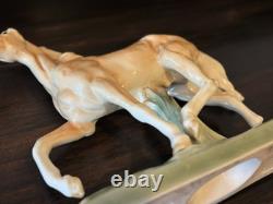 Mid-Century Goldcrest Palomino Fine China Horse Figurine Sculpture 1155-2 11.75