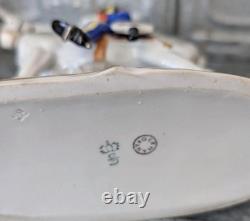 Mid-Century Sitzendorf Porcelain Cavalry Figurine, Light Dragoons 1812