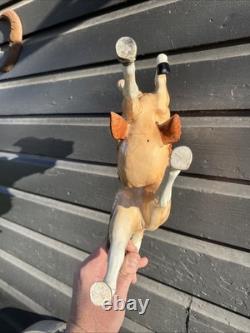 Mid Century Vintage Ceramic Riding Horse With Saddle Equestrian Japan With Damage