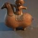 Mid Century Boy On Horse Figurine Brown. Black Greybluish 6 Inh 6 W