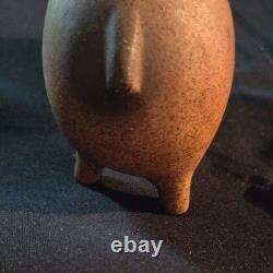 Mid Century boy On Horse Figurine Brown. Black Greybluish 6 inH 6 W