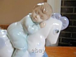 NAO Lladro Spain ROCK ME TO SLEEP 1476 Baby Boy On a Rocking Horse Figurine 2003