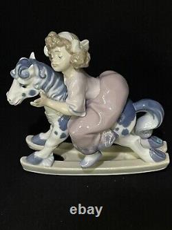 NEW IN BOX Lladro 5769 Faithful Steed Girl on Rocking Horse Porcelain Figurine
