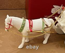 NEW Lenox MISTLETOE PARK Village FARM WAGON & HORSE Figurine # 894892 NIB