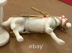 NEW Lenox MISTLETOE PARK Village FARM WAGON & HORSE Figurine # 894892 NIB