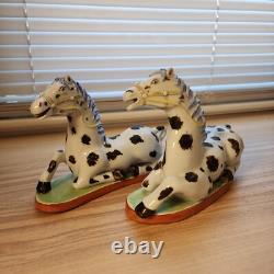 Nelson Rockefeller Collection Mottahedeh Chinese Export Porcelain Horses Chi en