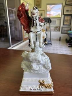 Neundorf Napoleon Crossing Alps Porcelain Figurine Horse Statue 12 6 Lbs