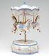 New Music Box Porcelain Merry-go-round Vintage Musical Figurine Horse Carousel