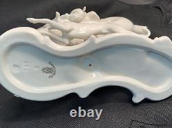 Nice Nymphenburg Porcelain Horse Rider Dogs Figurine Figure Porzellan Figure